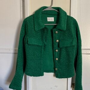 Active USA Green Jacket with Gold Details